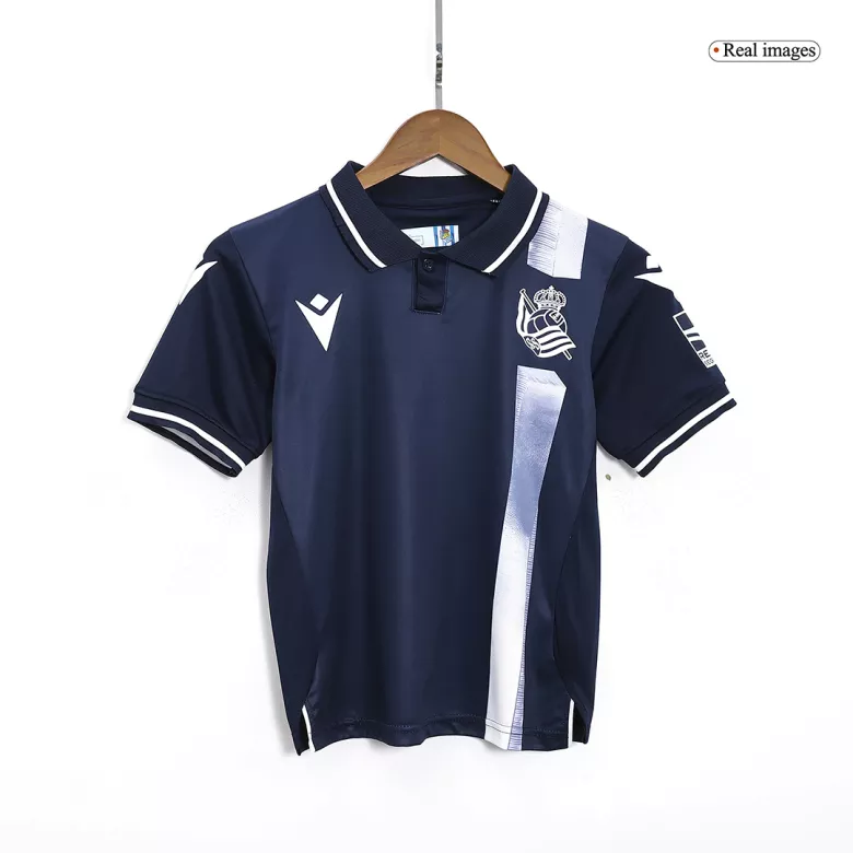 Real Sociedad Away Kids Soccer Jerseys Kit 2023/24 - vstockx
