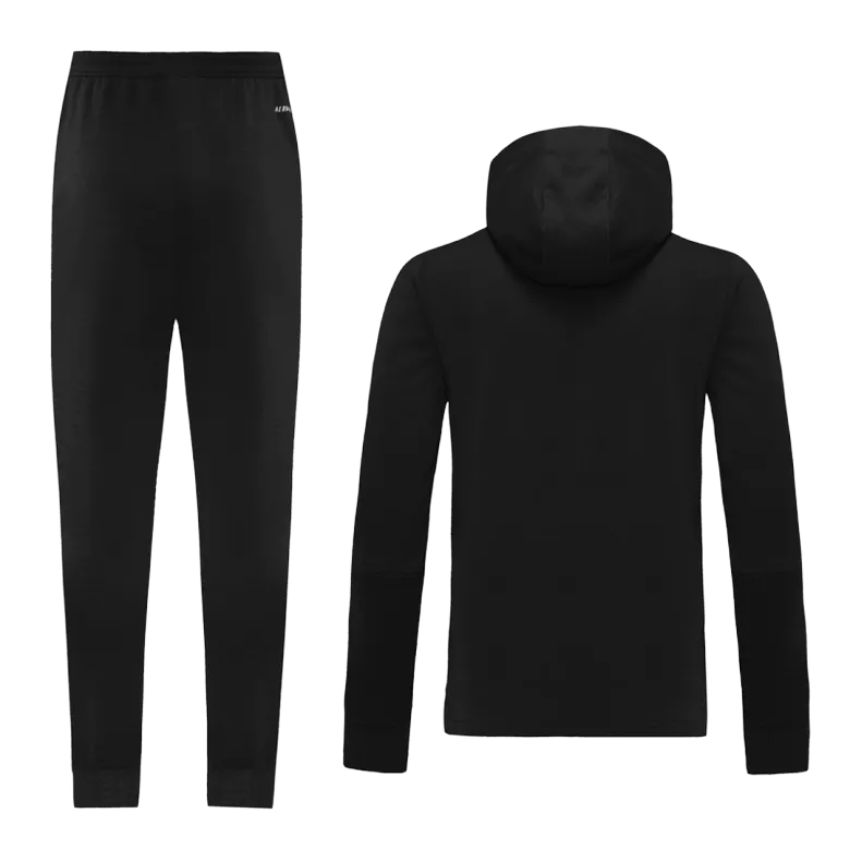 Real Madrid Hoodie Jacket Tracksuit 2021/22 Black - vstockx