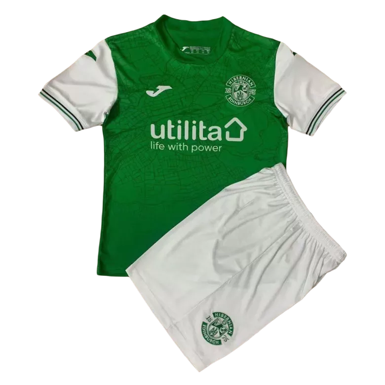 Hibernian Home Kids Soccer Jerseys Kit 2021/22 - vstockx