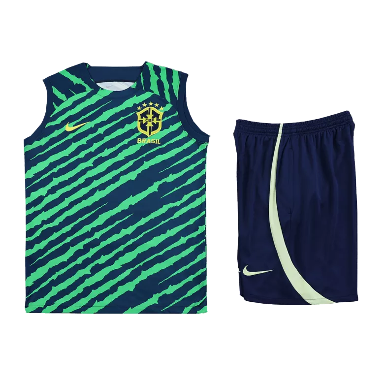 Brazil Jerseys Sleeveless Training Kit 2022 - vstockx