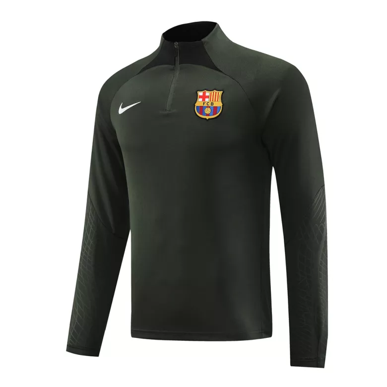 Barcelona 1/4 Zip Tracksuit 2023/24 Dark Green - vstockx