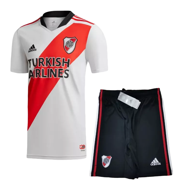 River Plate Home Kids Soccer Jerseys Kit 2021/22 - vstockx