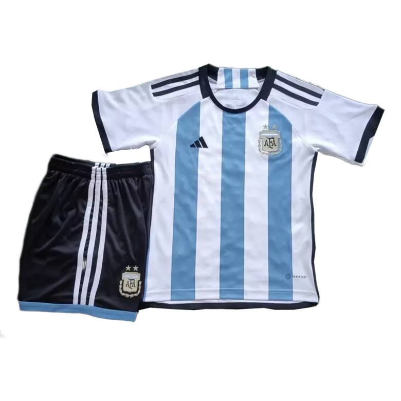 Argentina Home Kids Jerseys Kit 2022 - vstockx