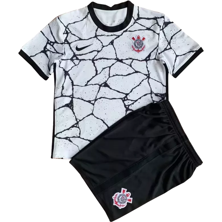 Corinthians Home Kids Soccer Jerseys Kit 2021/22 - vstockx