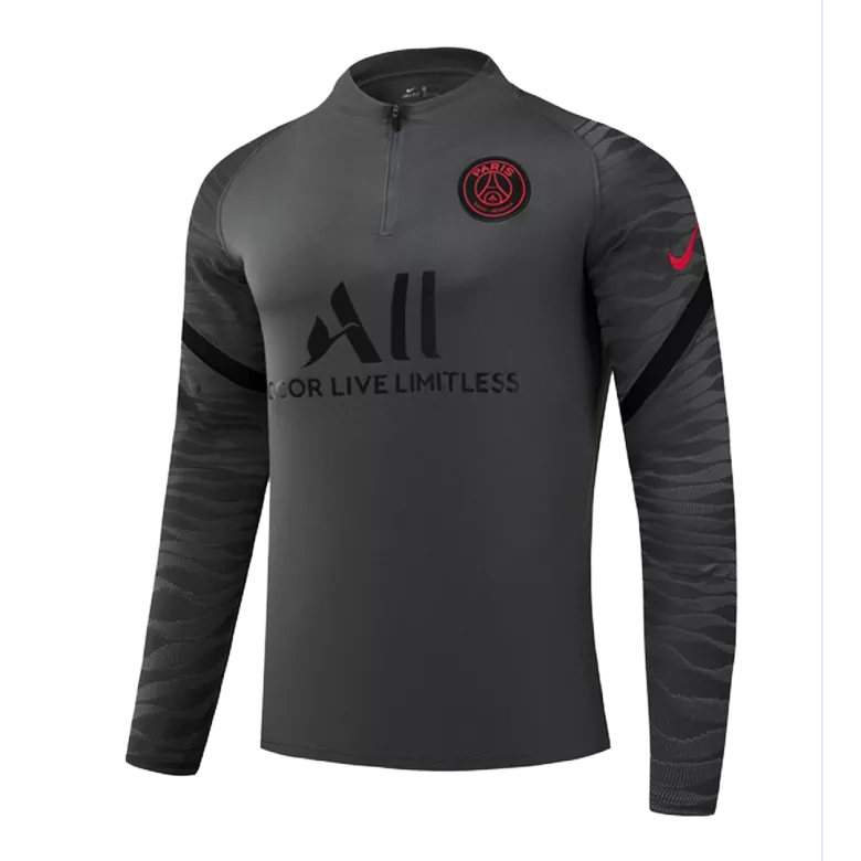 PSG 1/4 Zip Tracksuit 2021/22 Dark Gray - vstockx