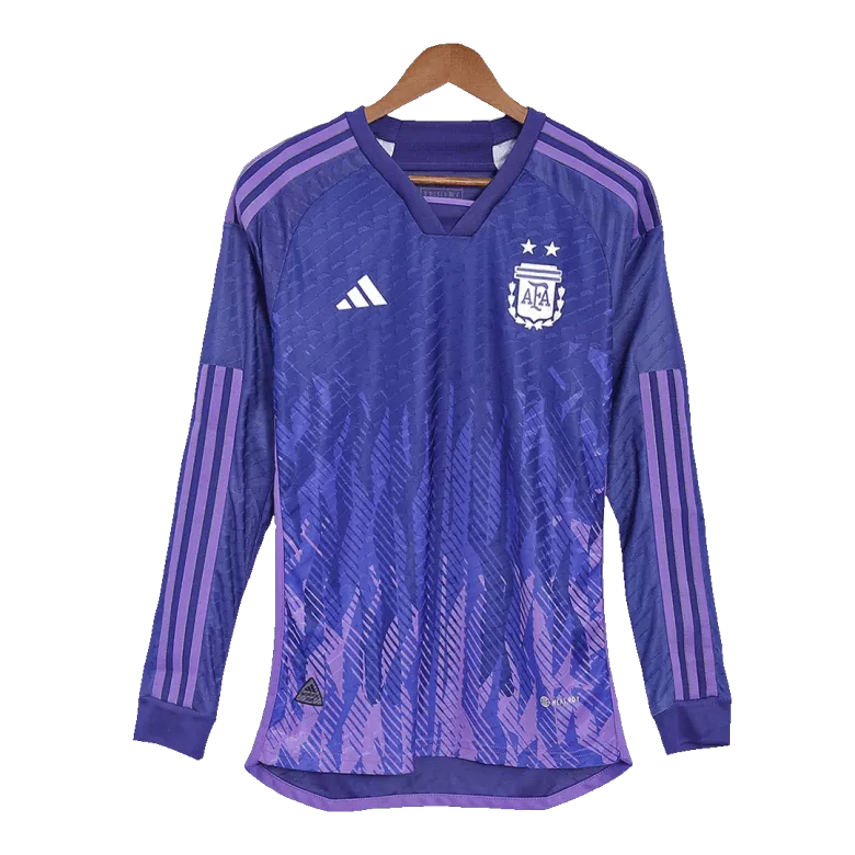 Authentic Argentina Away Long Sleeve Soccer Jersey 2022 - vstockx