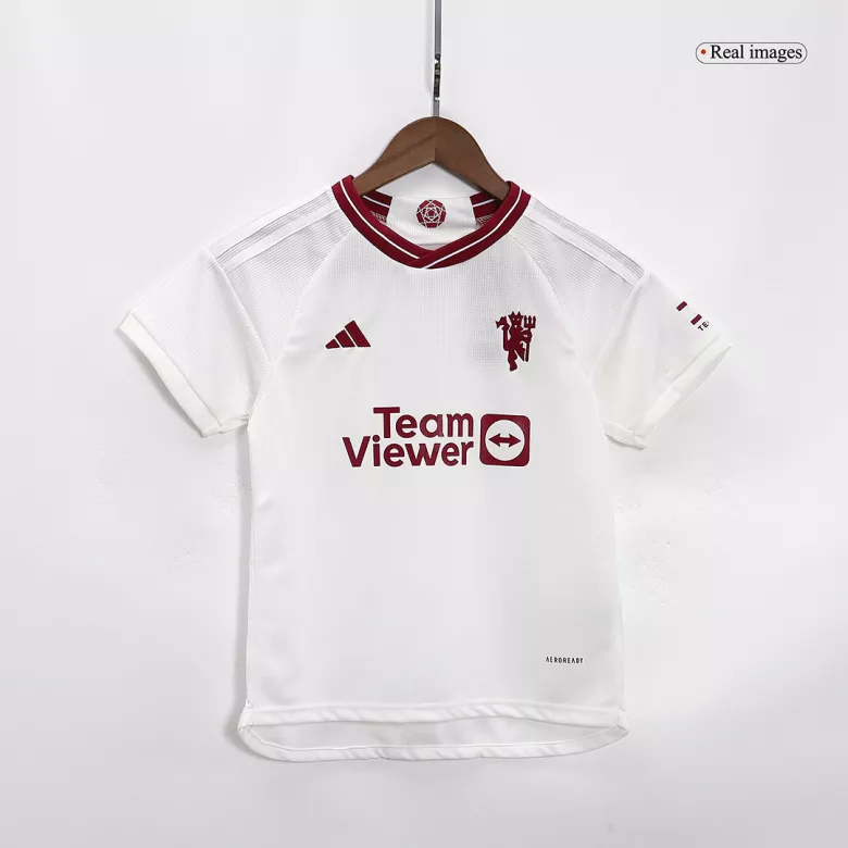 Manchester United Third Away Kids Soccer Jerseys Full Kit 2023/24 - vstockx