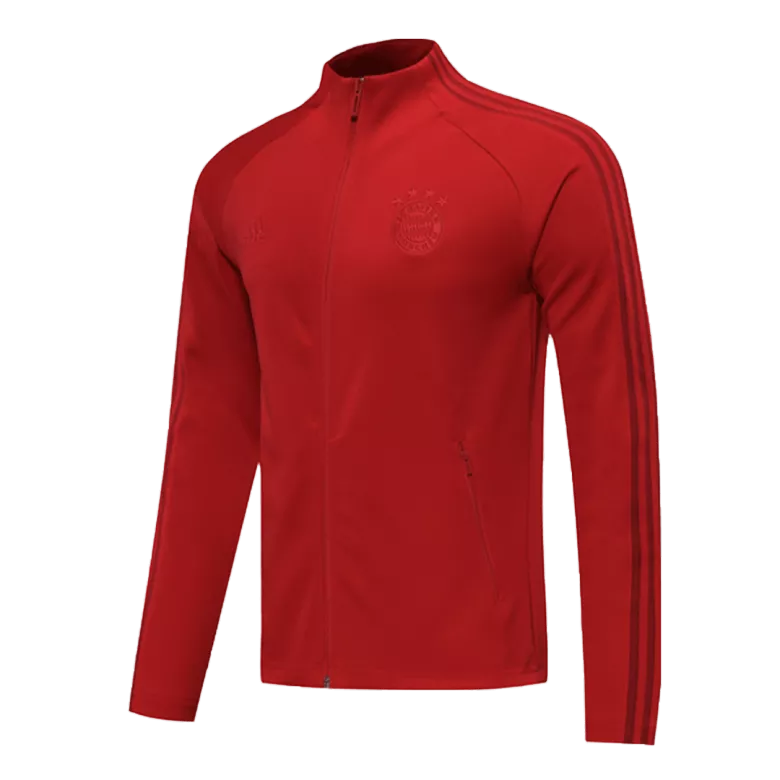 20/21 Bayern Munich Dark Red High Neck Collar Training Jacket - vstockx