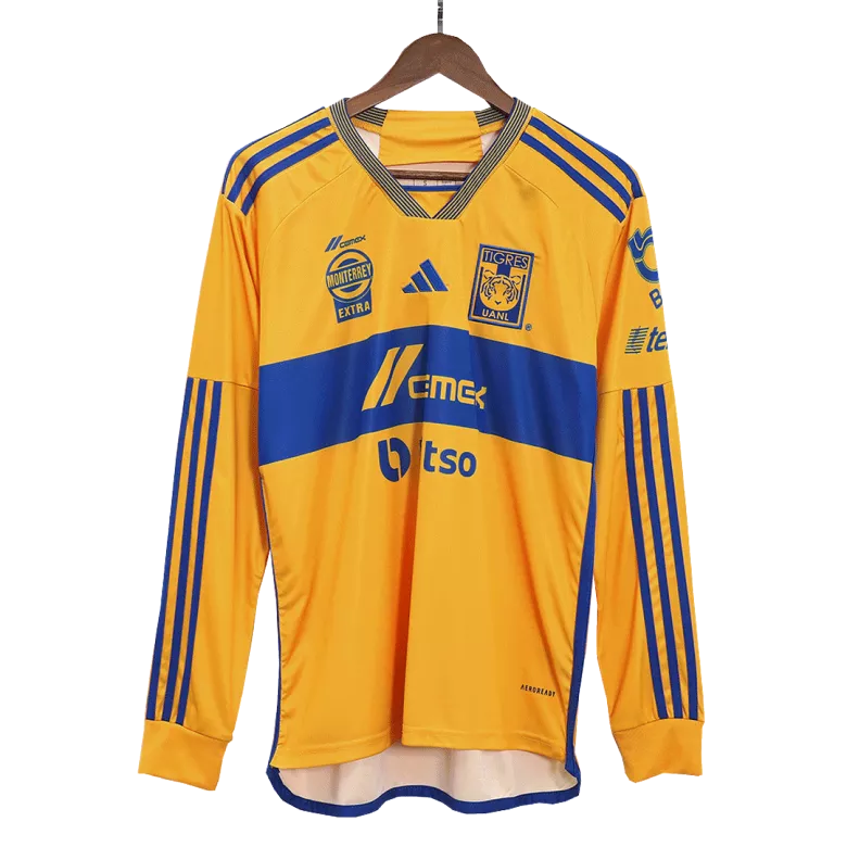 Tigres UANL Home Long Sleeve Soccer Jersey 2023/24 - vstockx