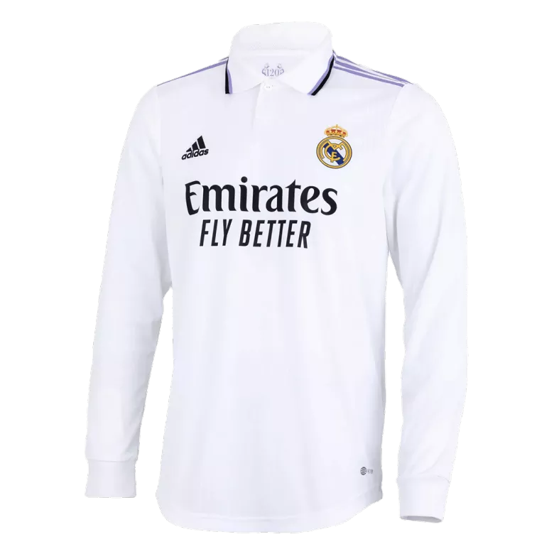 Authentic Real Madrid Home Long Sleeve Soccer Jersey 2022/23 - vstockx