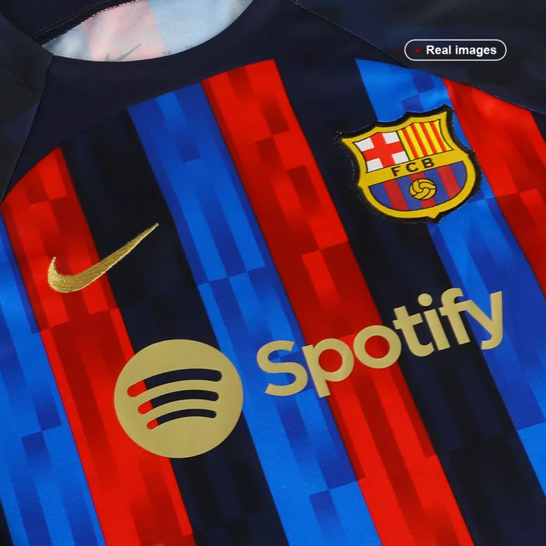 Barcelona Home Kids Soccer Jerseys Full Kit 2022/23 - vstockx