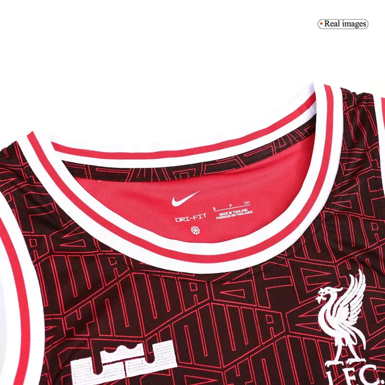 Liverpool x LeBron James Sleeveless Top 2022/23 Black&Red - vstockx