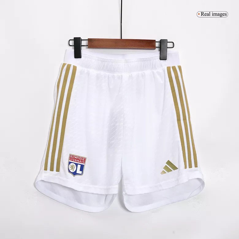 Olympique Lyonnais Home Authentic Soccer Shorts 2023/24 - vstockx