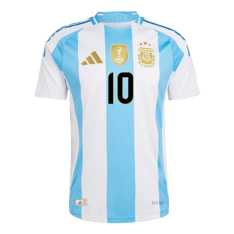 MESSI #10 Argentina Home Authentic Soccer Jersey Copa America 2024 - vstockx