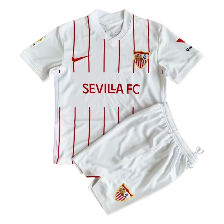 Sevilla Home Kids Soccer Jerseys Kit 2021/22 - vstockx