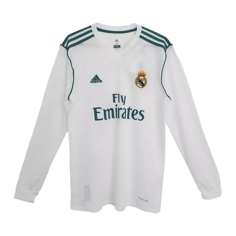 Vintage Soccer Jersey RONALDO #7 Real Madrid Home Long Sleeve 2017/18 - vstockx