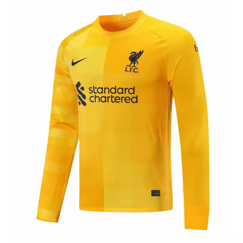 Liverpool Goalkeeper Long Sleeve Soccer Jersey 2021/22 - vstockx