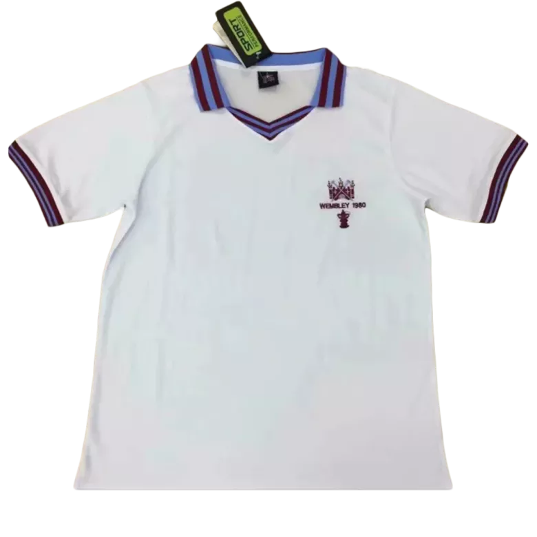Retro West Ham United Jersey 1980 - vstockx