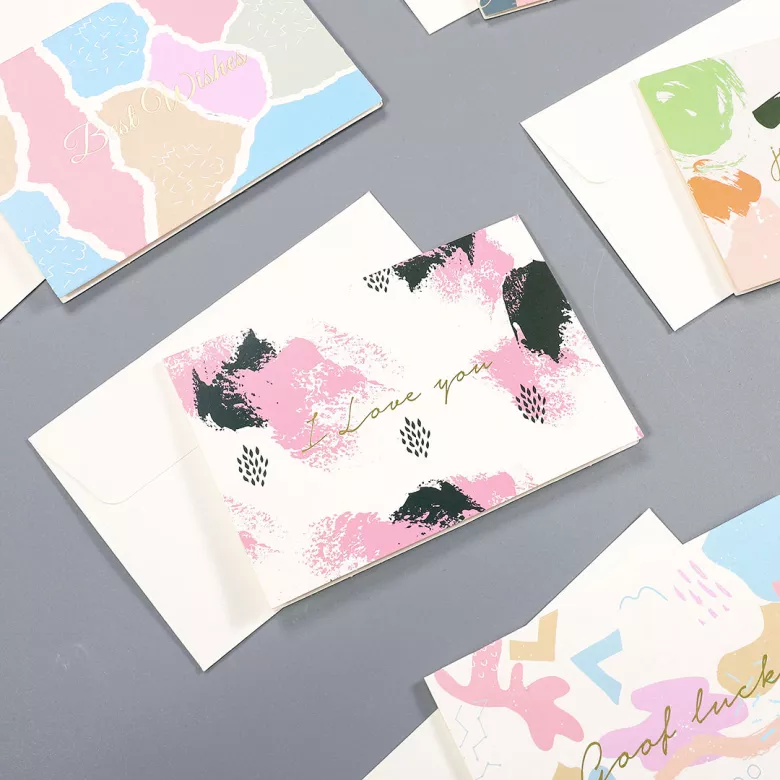 1 Pcs Random Style Personalized Message Greeting Card - vstockx