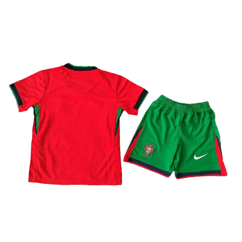 Portugal Home Kids Soccer Jerseys Kit EURO 2024 - vstockx
