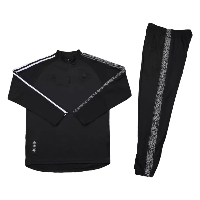 Manchester United 1/4 Zip Tracksuit 2022/23 Black - vstockx