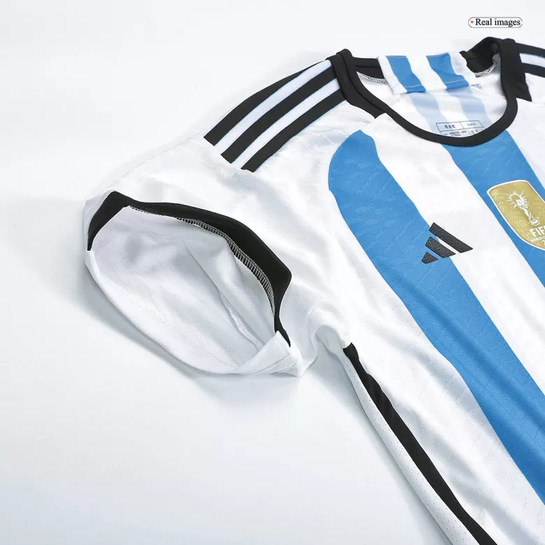 Champions Argentina 3 Stars Home Authentic Jersey 2022 - vstockx