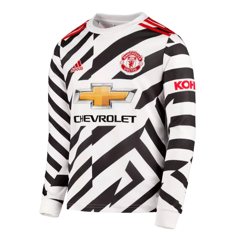 Manchester United Third Away Long Sleeve Soccer Jersey 2020/21 - vstockx