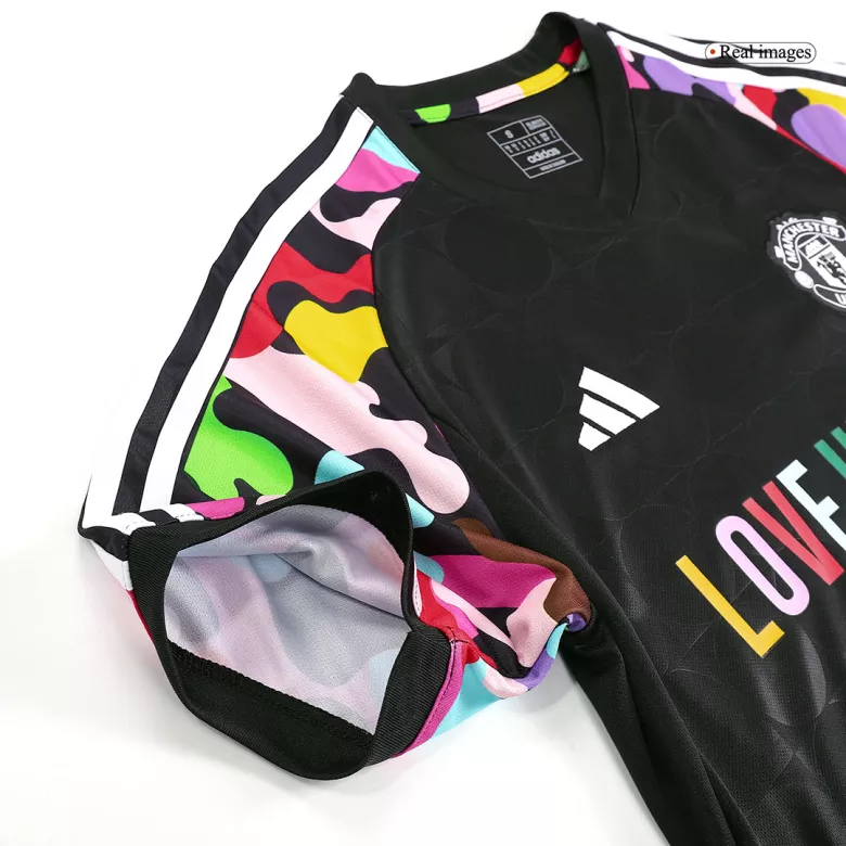 Manchester United Pre-Match Soccer Jersey 2023/24 Black - vstockx