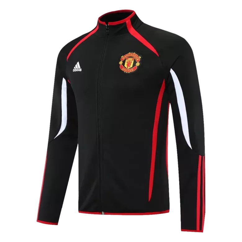 Manchester United Track Jacket 2021/22 - Black - vstockx