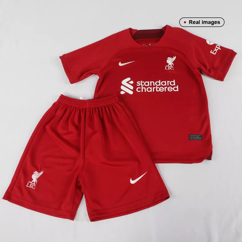 Liverpool Home Kids Soccer Jerseys Kit 2022/23 - vstockx