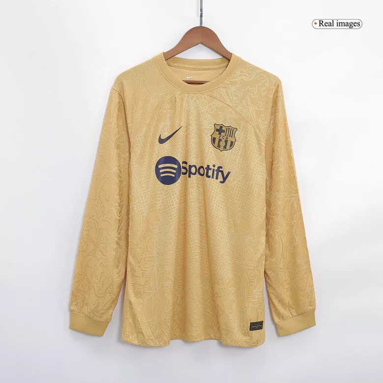 Authentic Barcelona Away Long Sleeve Soccer Jersey 2022/23 - vstockx