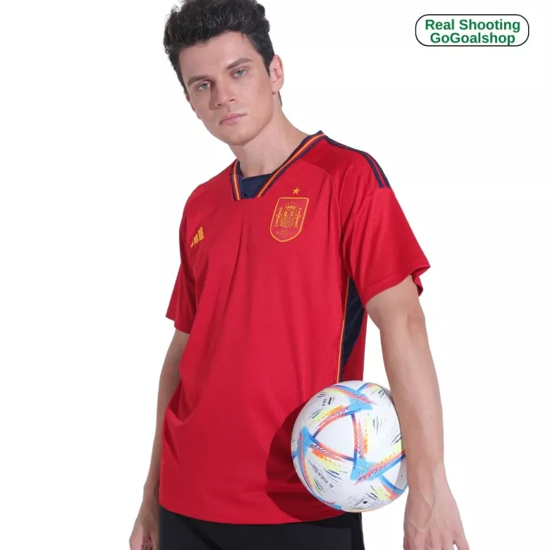 Spain Home Soccer Jersey 2022 - vstockx