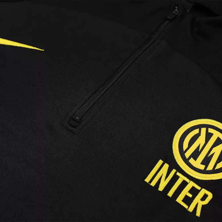 Inter Milan 1/4 Zip Tracksuit 2022/23 Black - vstockx