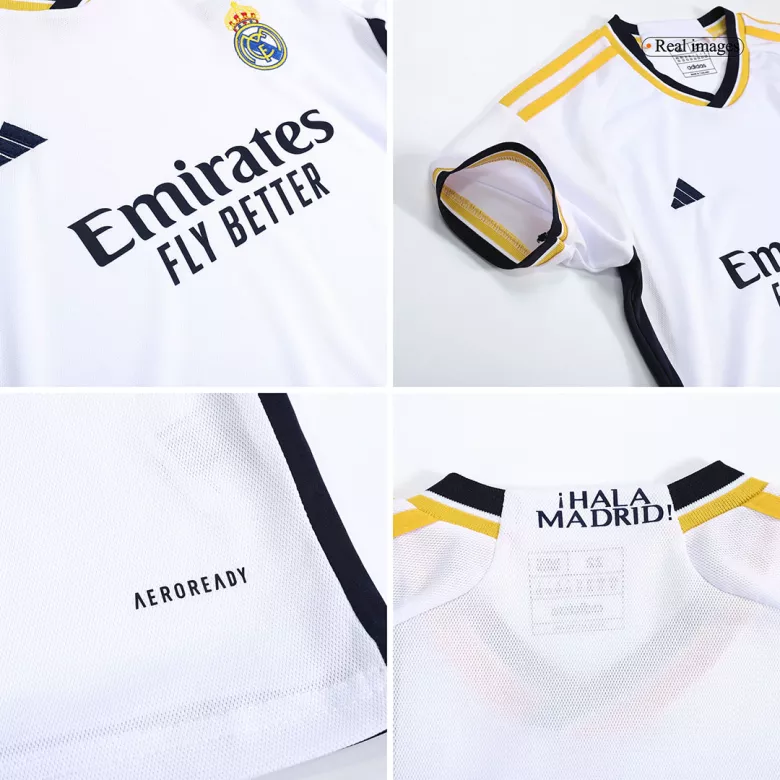 Real Madrid Home Kids Jerseys Full Kit 2023/24 - vstockx