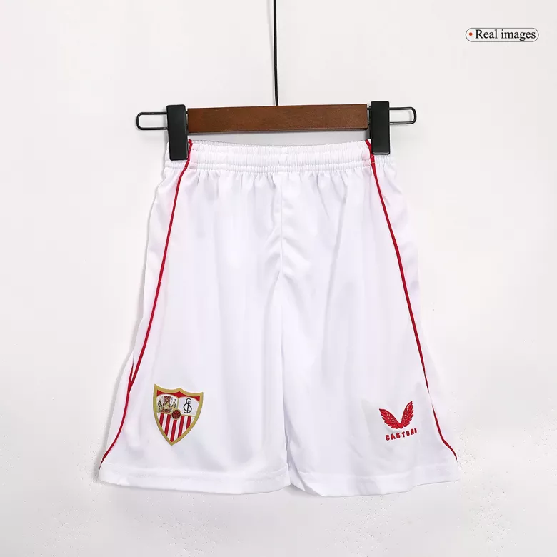 Sevilla Home Kids Soccer Jerseys Kit 2023/24 - vstockx