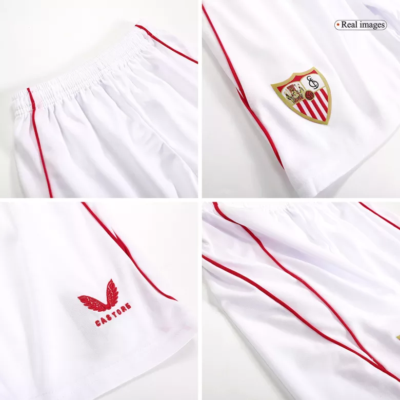 Sevilla Home Kids Soccer Jerseys Kit 2023/24 - vstockx