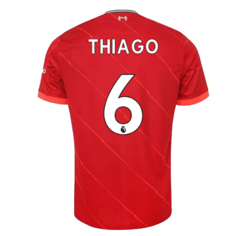 THIAGO #6 Liverpool Home Soccer Jersey 2021/22 - vstockx