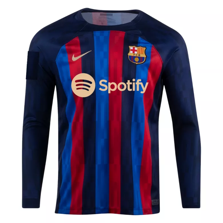 Barcelona Home Long Sleeve Soccer Jersey 2022/23 - vstockx