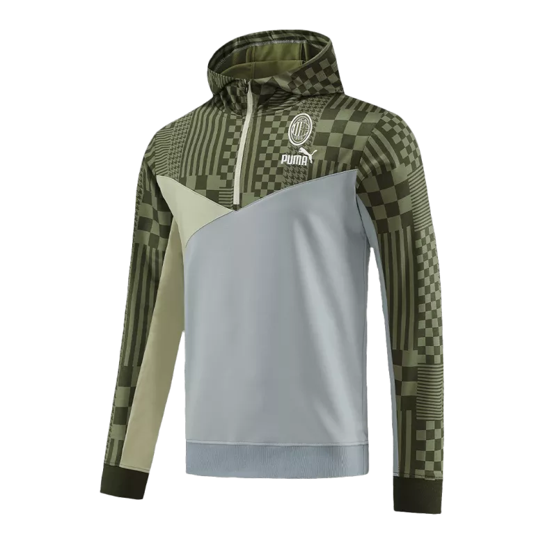 AC Milan 1/4 Zip Tracksuit 2023/24 Green&Gray - vstockx