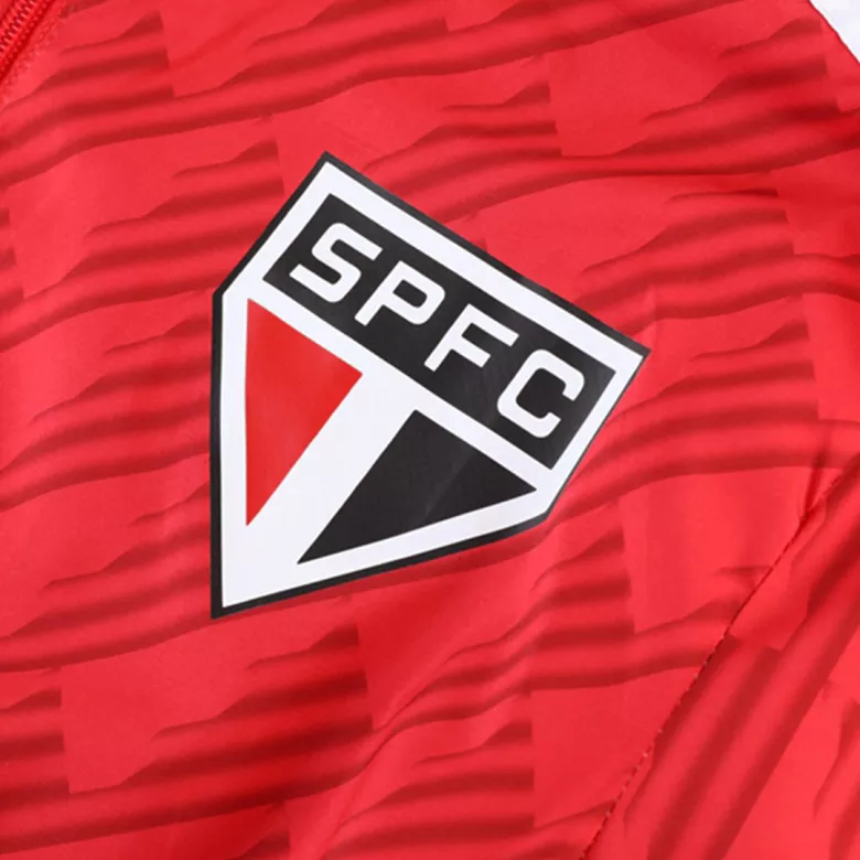Sao Paulo FC Hoodie Windbreaker Jacket 2022/23 - Red - vstockx