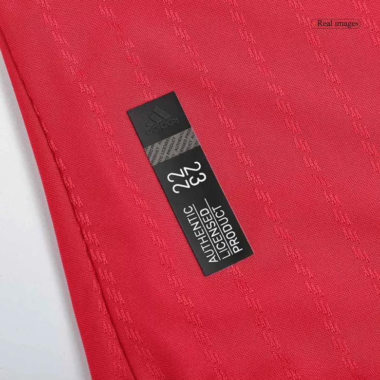 Authentic Manchester United Home Long Sleeve Soccer Jersey 2022/23 - vstockx