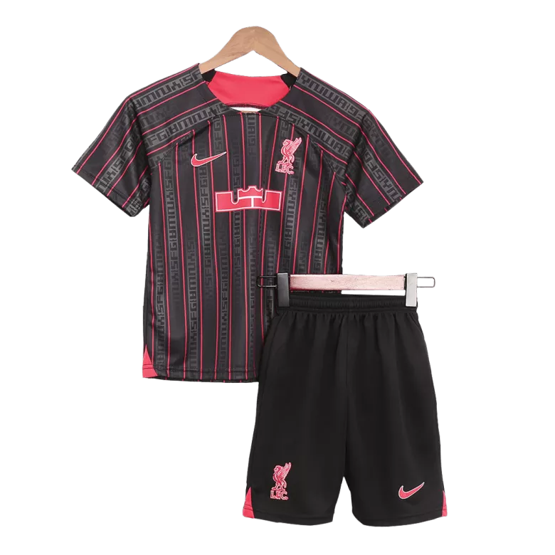 Liverpool X LeBron James Pre-Match Kids Jerseys Kit 2022/23 - vstockx