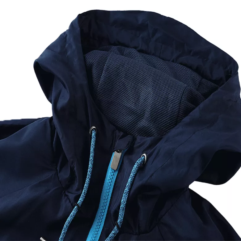 Napoli Hoodie Windbreaker Jacket 2022/23 - Blue&Black - vstockx