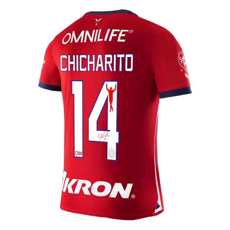 Sign CHICHARITO #14 Chivas Home Soccer Jersey 2023/24 - vstockx