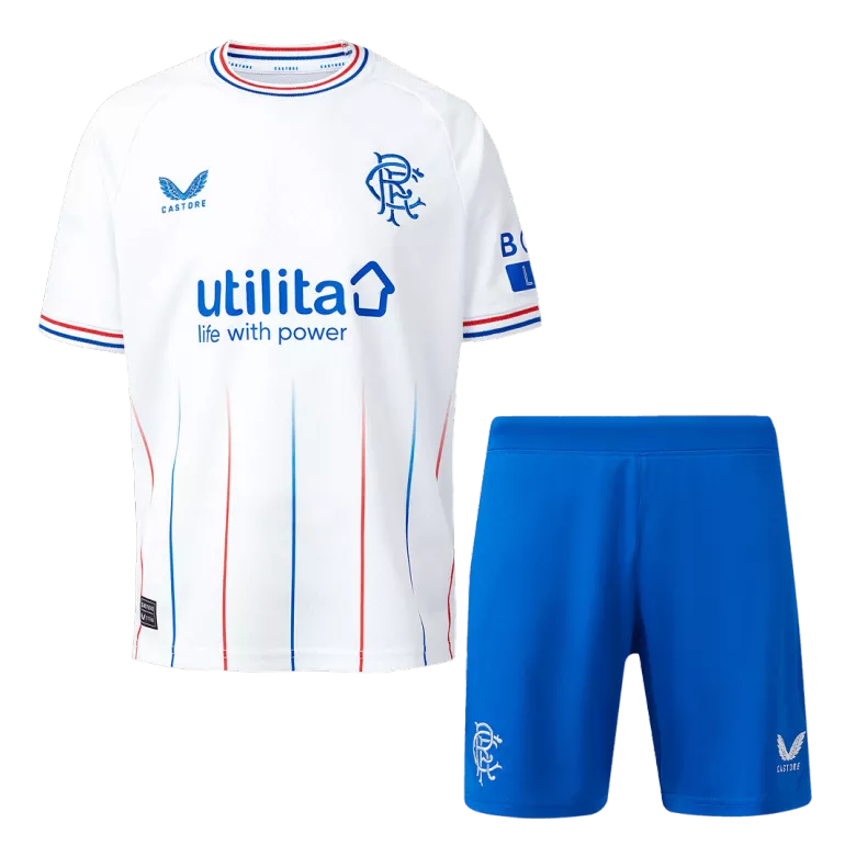 Glasgow Rangers Away Kids Soccer Jerseys Kit 2023/24 - vstockx