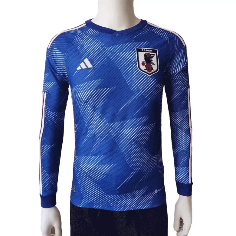 Authentic Japan Home Long Sleeve Soccer Jersey 2022 - vstockx