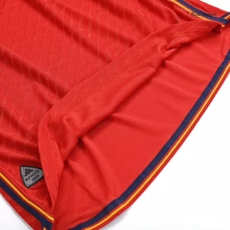 Authentic Spain Home Long Sleeve Soccer Jersey 2022 - vstockx