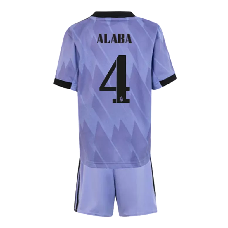 ALABA #4 Real Madrid Away Kids Jerseys Kit 2022/23 - vstockx