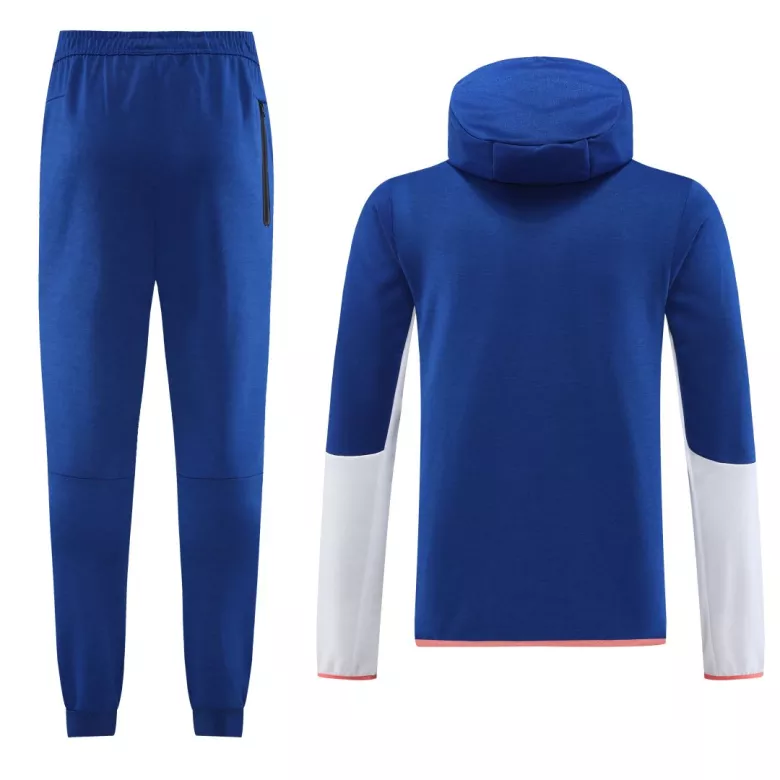 Customize Hoodie Training Kit (Jacket+Pants) Blue&White - vstockx