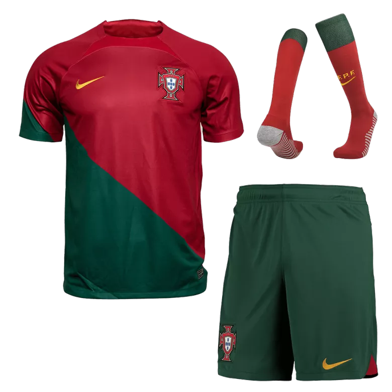 Portugal Home World Cup Jerseys Full Kit 2022 - vstockx